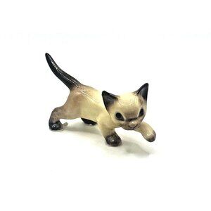 Hagen Renaker Genuine Vintage Retired Figurine Miniature Stalking Siamese